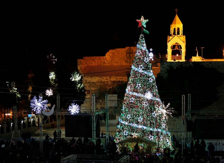 The Lighting of the Christmas Tree in Bethlehem The Bethlehem